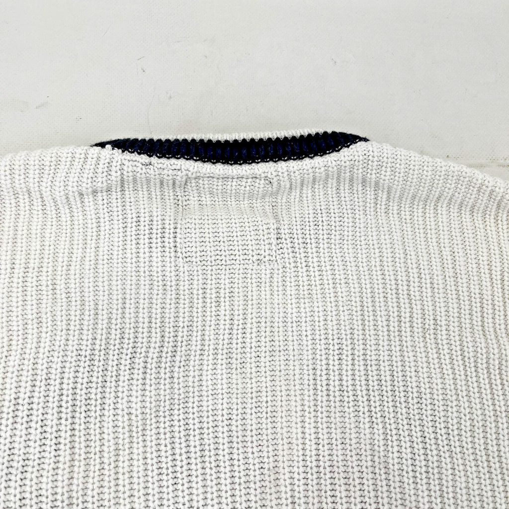Superdry Women's  Chunky Cable Knit Jumper White & Black size 12