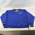 Champion Pullover Windbreaker Jacket Coat Oversized Large Blue with Embroidery