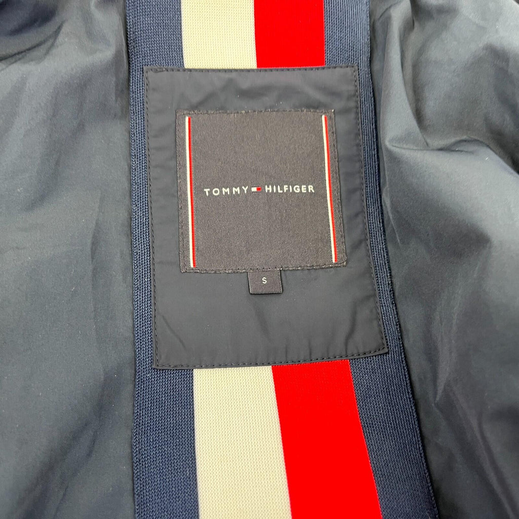Tommy Hilfiger Waterproof Windproof Hooded Jacket Windbreaker size S Black/White
