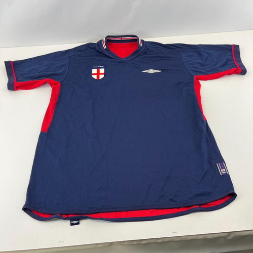 2002-04 England Umbro Away Football Shirt XL Reversible 24" Pit To Pit - VGC