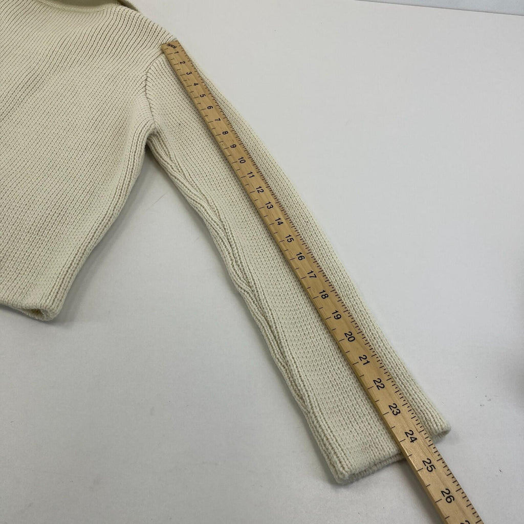 Zara Double Breasted Cardigan in Ivory White size Medium