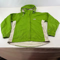 North Face Jacket Women's Medium Green Hyvent Windbreaker Hood Rain Coat Lady