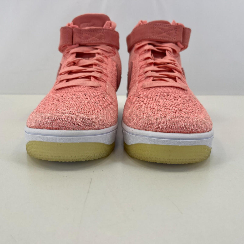Nike Air Force One 1 Flyknit Hi Top in Salmon Pink size UK 6 EU 40 - 818018-802