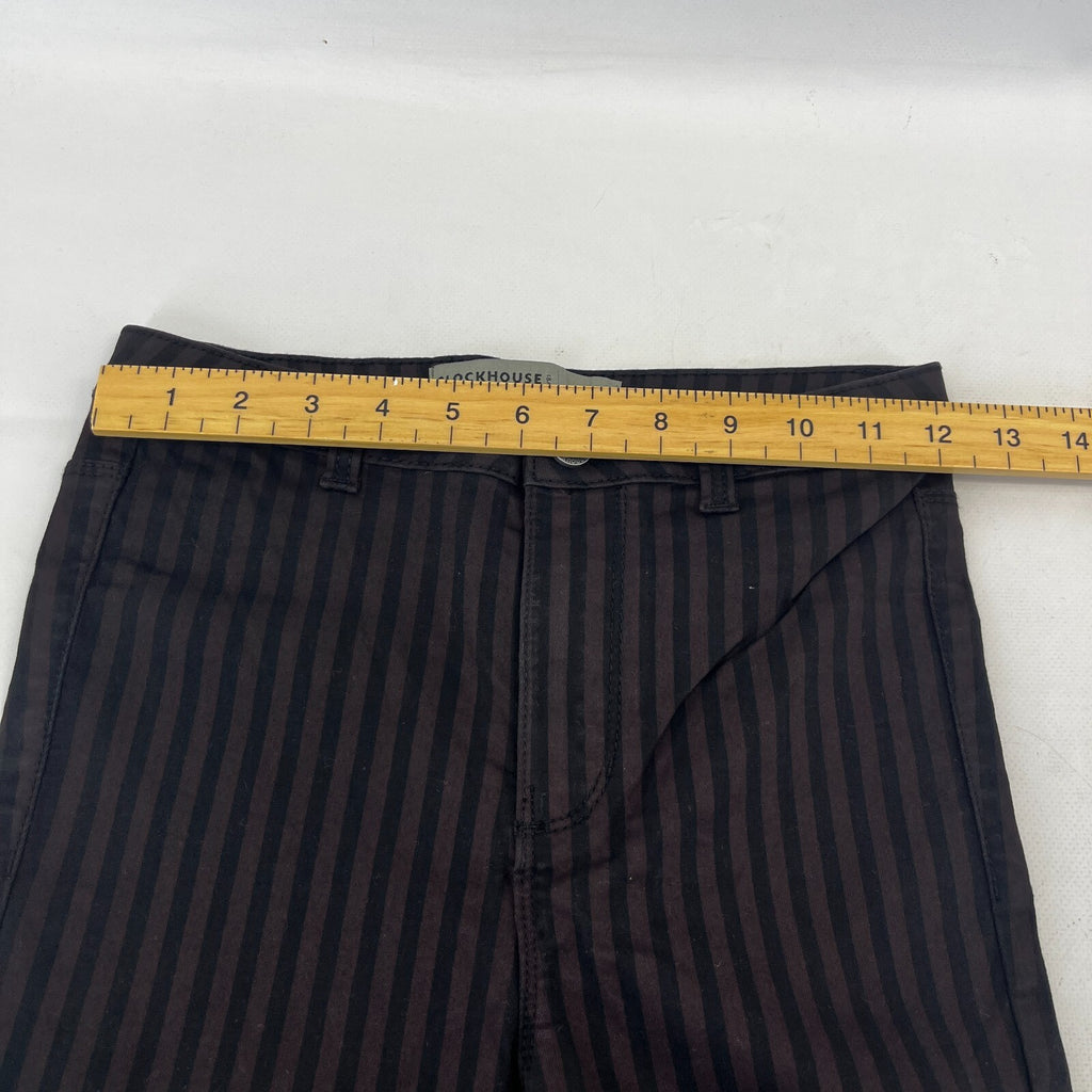 Clockhouse Womens Black/Purple Striped Jegging Jeans Skinny size 33R NWOT