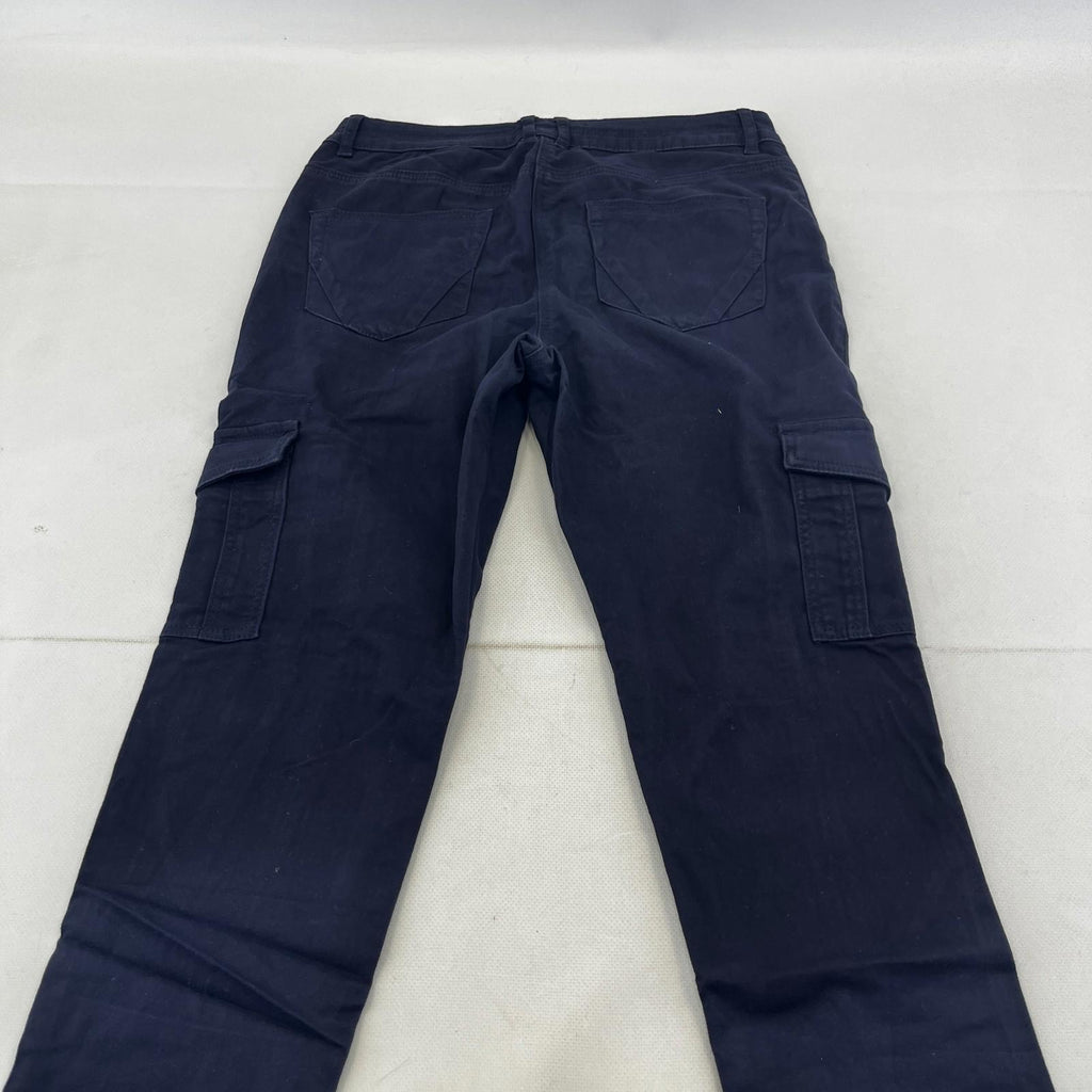 Nutmeg Slim Fit Cargo Pants Trousers Jeans in Blue UK Women's size 10 - NWOT
