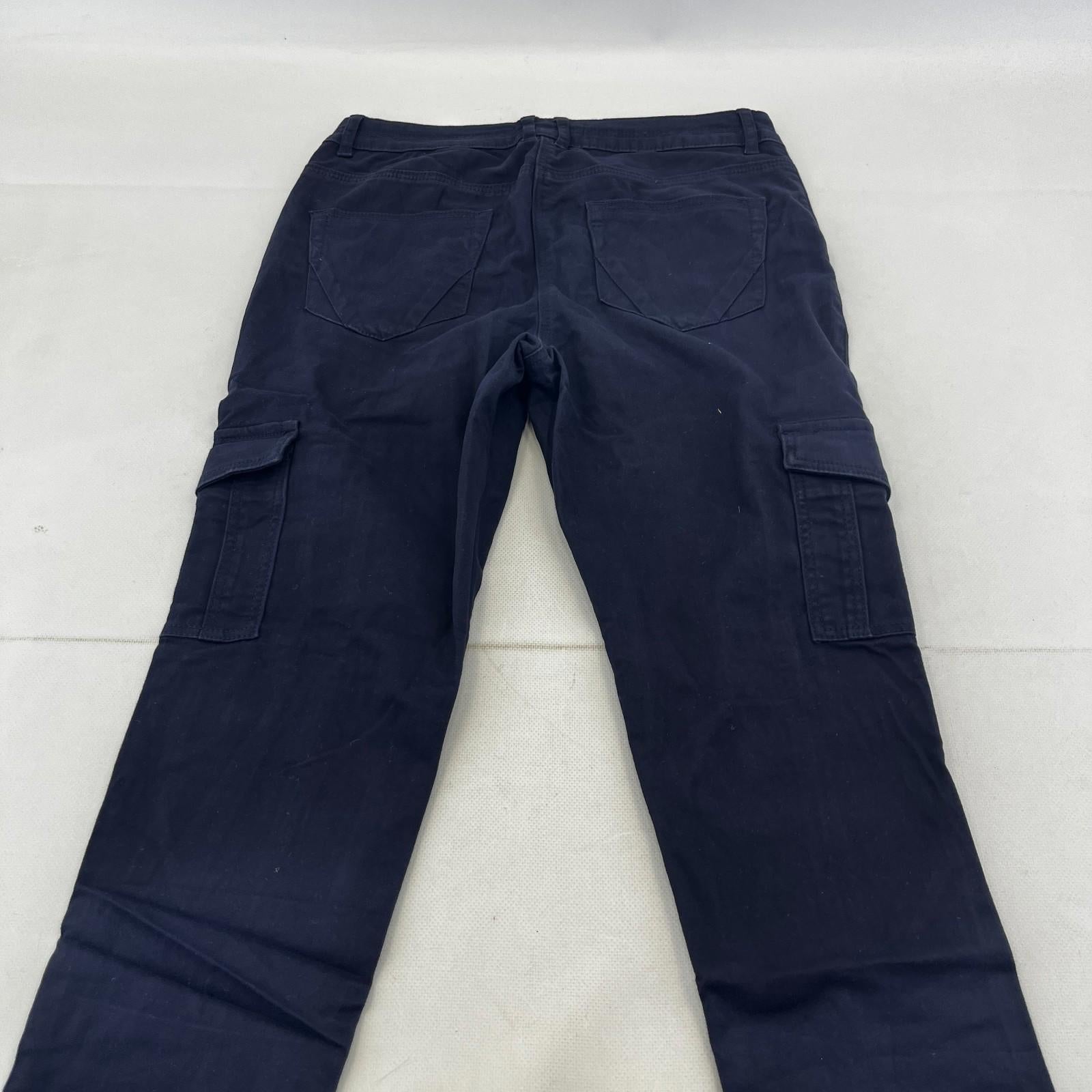 Nutmeg Slim Fit Cargo Pants Trousers Jeans in Blue UK Women's size 10 - NWOT