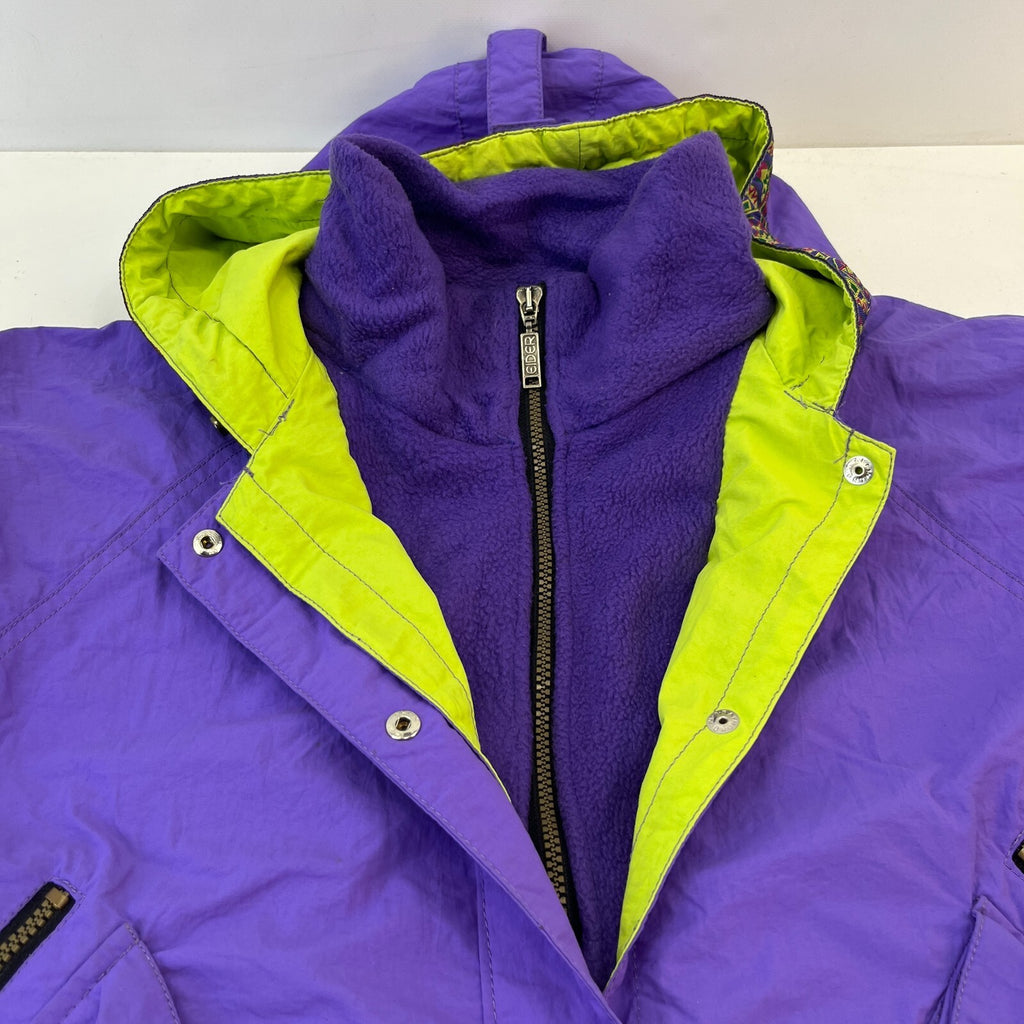 Eider Insulated Ski Jacket Hooded Waterproof Coat Purple size 42