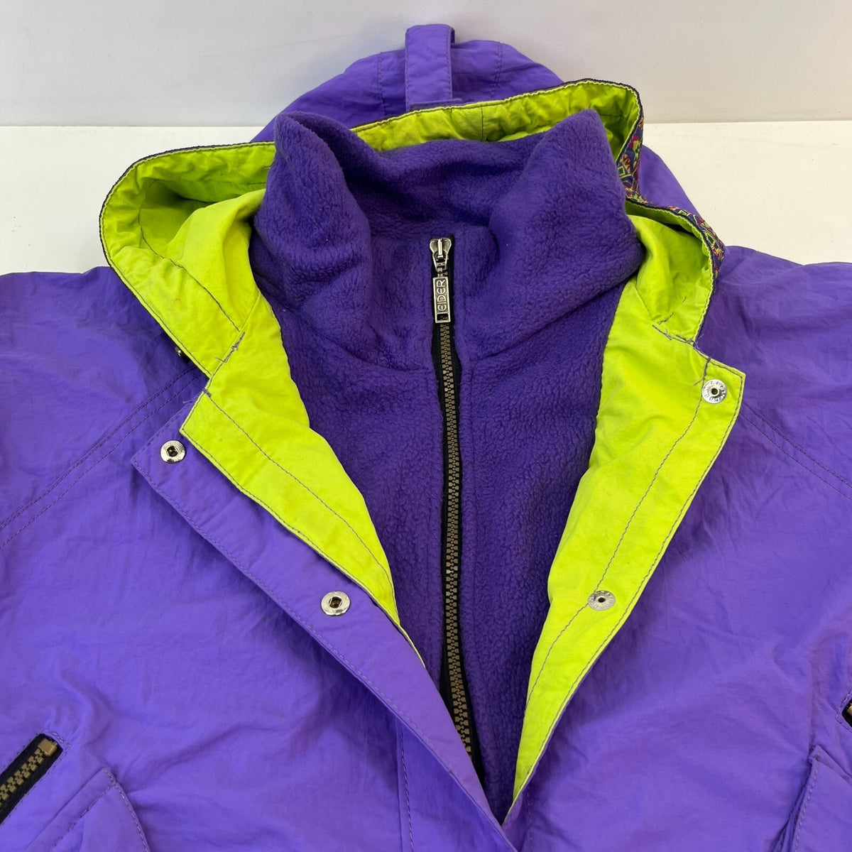 Eider Insulated Ski Jacket Hooded Waterproof Coat Purple size 42