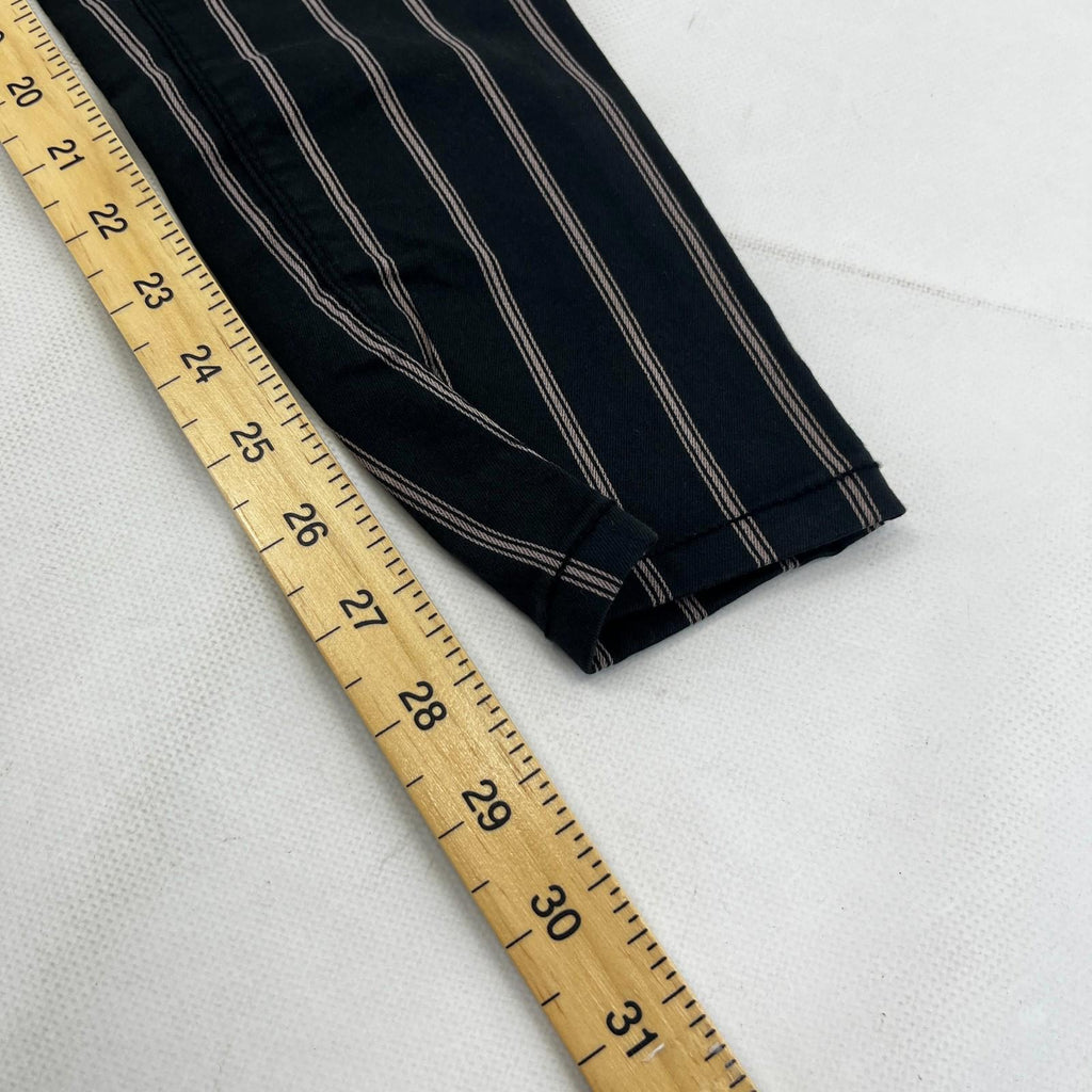 C&A Clockhouse Womens Black Striped Jeans Jegging Leg Skinny size 38R - NWOT